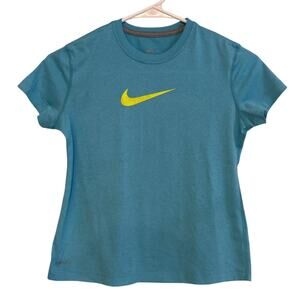 Nike Dri-FIT Boys Short Sleeve Athletic Tee Shirt Medium Blue
